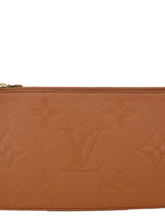Louis Vuitton Handbags - Louis Vuitton Neverfull Pochette Giant Monogram Empreinte Leather Wristlet Brow